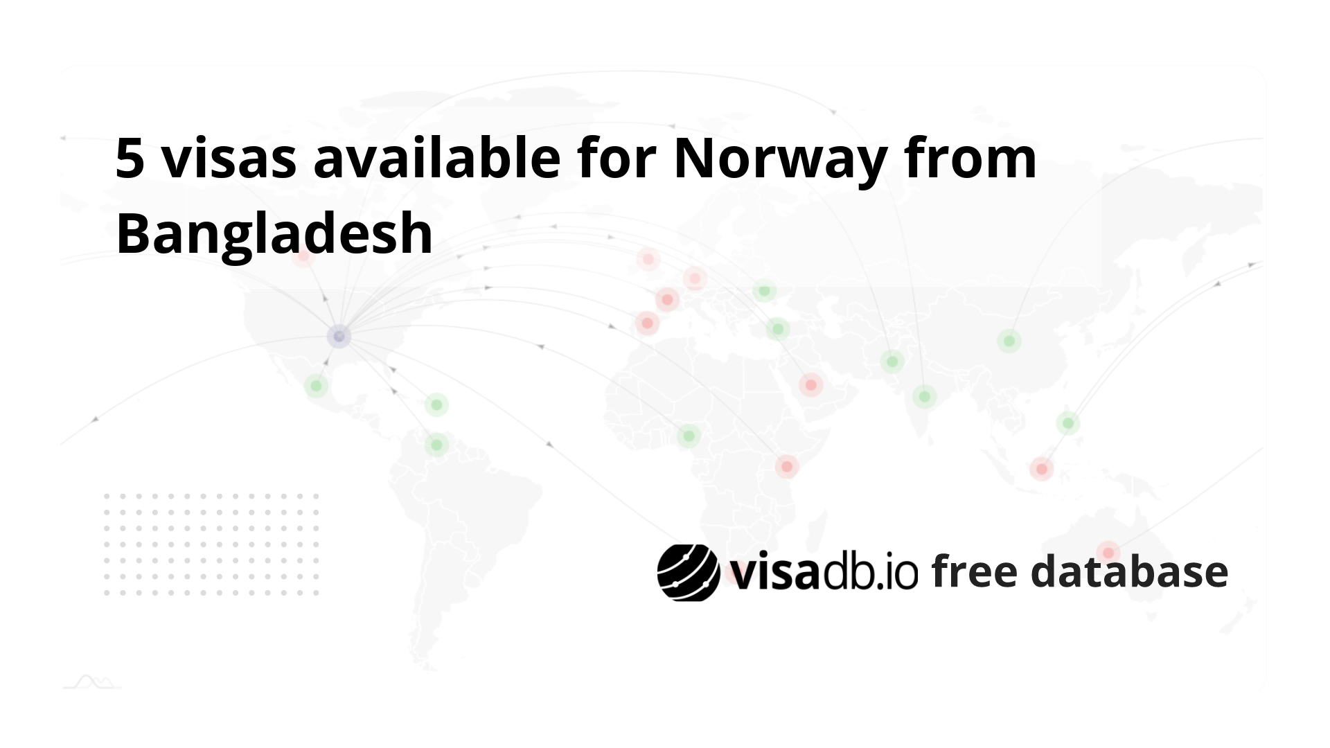 norway tourist visa from bangladesh